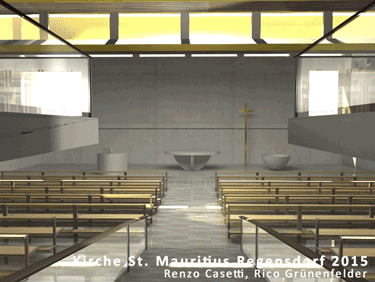 Kirche St. Mauritius Regensdorf Rico Grünenfelder 3D Animation